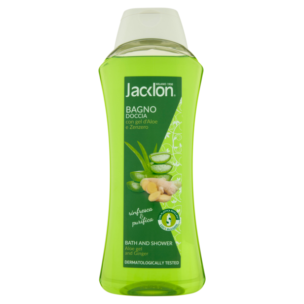 Jacklon Bagno Doccia con gel d'Aloe e Zenzero 1000 ml