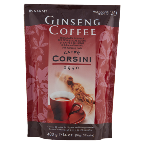 Caffè Corsini Ginseng Coffee Instant 20 x 20 g
