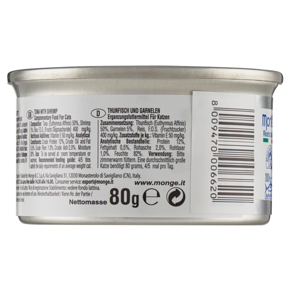 LeChat Natural Tonno con Gamberetti 80 g