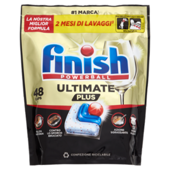 Finish Ultimate Plus Regular Pastiglie Lavastoviglie 48 Lavaggi 585,6 g