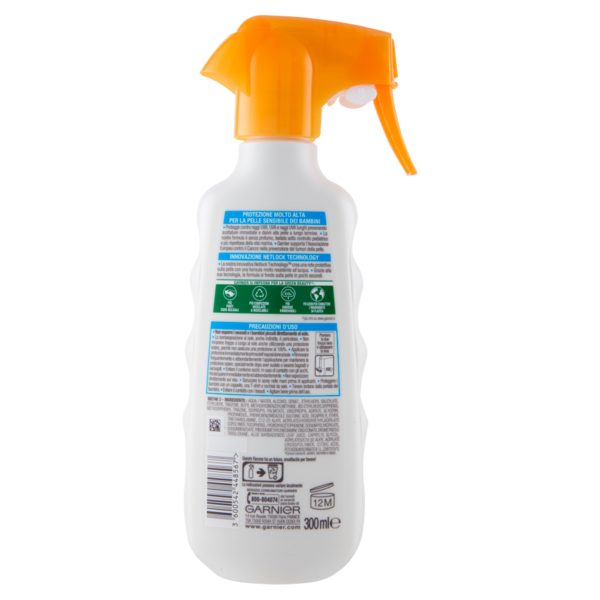 Garnier Ambre Solaire Sensitive Kids Protezione Solare Dry Mist IPF50 300 ml