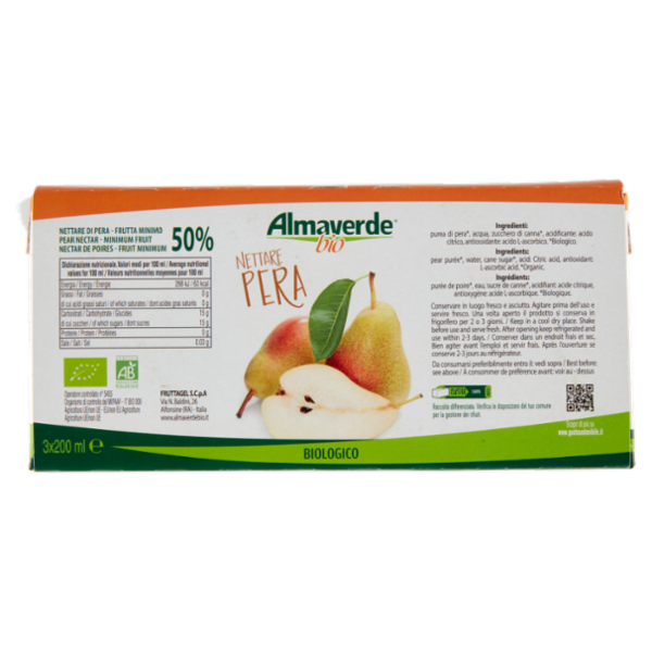 Almaverde bio Nettare Pera 3 x 200 ml
