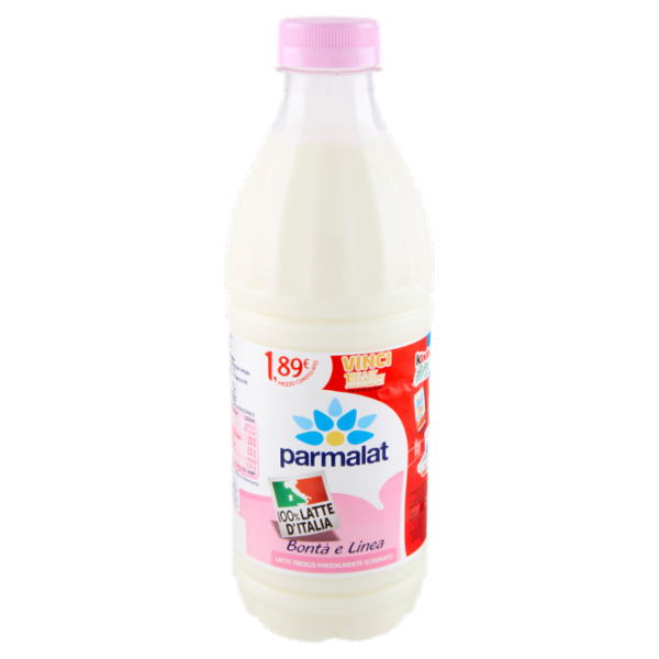 parmalat Bontà e Linea Latte Fresco Parzialmente Scremato 100% Latte d'Italia 1000 ml