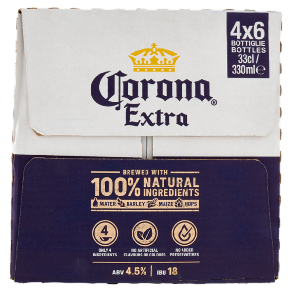 CORONA Extra Birra lager messicana bottiglia 4x6x33 cl