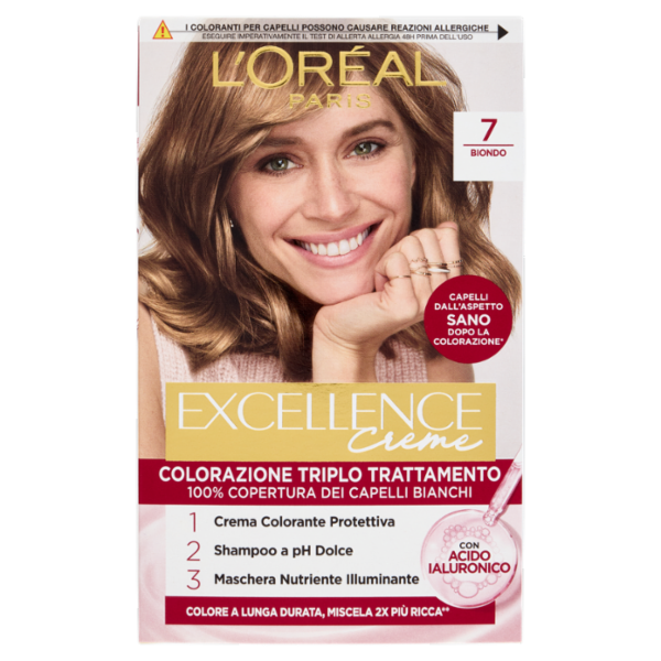 L'Oréal Paris Excellence Creme Colorazione Triplo Trattamento 7 Biondo
