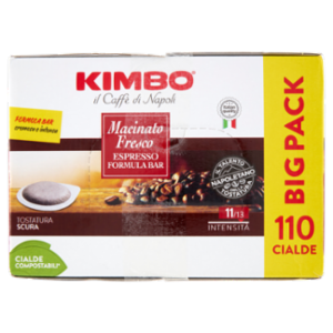 Kimbo Macinato Fresco Espresso Formula Bar 110 Cialde Compostabili* 803 g