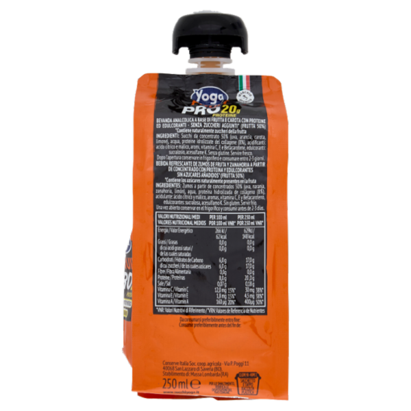Yoga Fruit Pro 20g Proteine ACE Senza Zuccheri Aggiunti* 250 ml