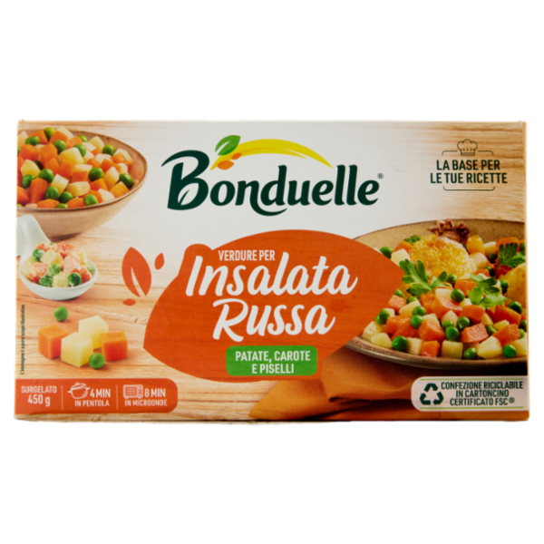 Bonduelle Verdure per Insalata Russa Surgelato 450 g