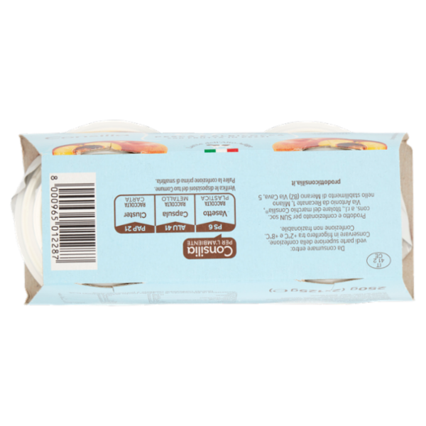 Consilia Yogurt Magro 0,1% Pesca e Albicocca 2x125 g