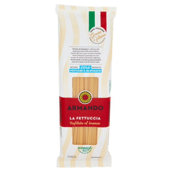Armando Metodo zero Residui di Pesticidi e Glifosato la Fettuccia 500 g