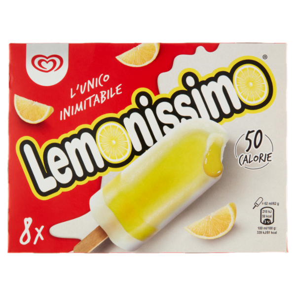Algida l'Unico Inimitabile Lemonissimo 8 x 62 g
