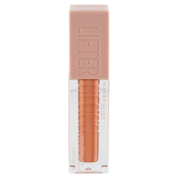 Maybelline New York Lifter Gloss, Lucidalabbra con acido ialuronico, Gold (019), 5,4 ml