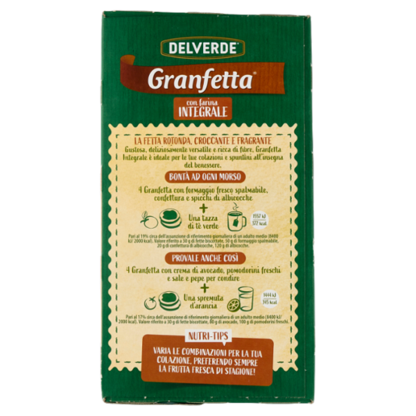 Delverde Granfetta con farina Integrale 16 x 15 g