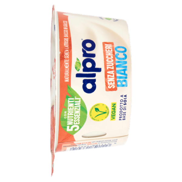 ALPRO Alternativa Vegetale allo Yogurt, Gusto Naturale, Senza Lattosio, Senza Zuccheri, 135g