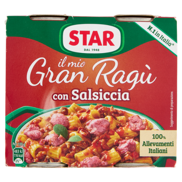 Star il mio Gran Ragù con Salsiccia 2 x 180 g
