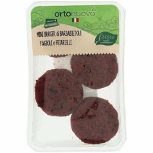Ortonuovo Mini Burger Barbabietole Fagioli e Friarielli 200g
