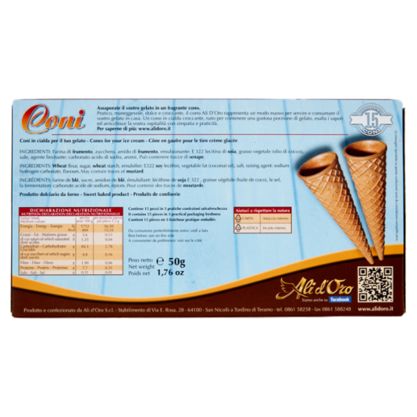 Ali d'Oro Coni 15 x 3,3 g