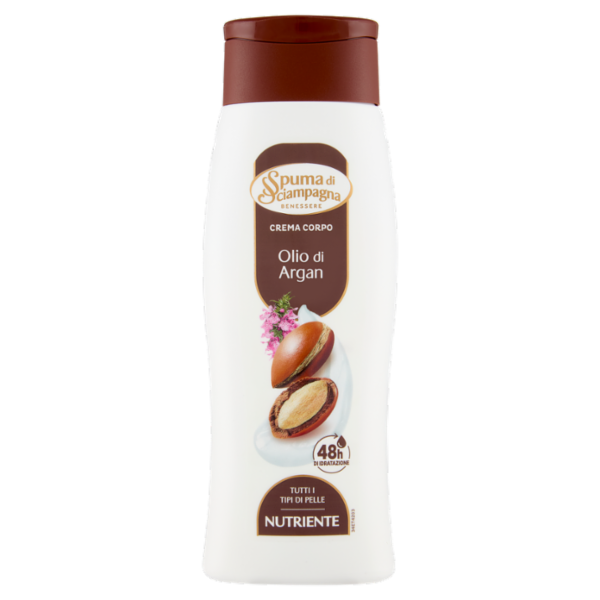 Spuma di Sciampagna Benessere Crema Corpo Olio di Argan Nutriente 250 ml