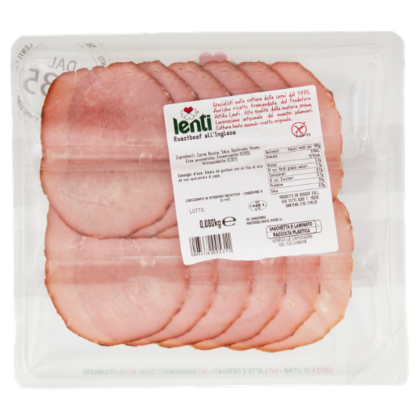 Lenti Roastbeef all'inglese 0,080 kg