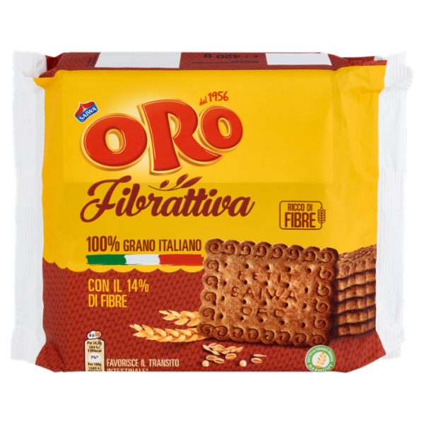 Oro Saiwa biscotti secchi Fibrattiva - 420 g