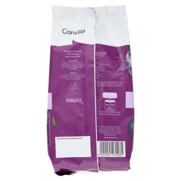 Consilia Prugne Secche Extra Large con Nocciolo 500 g