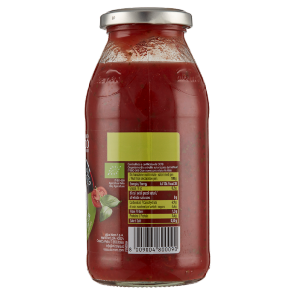 alce nero Polpa di Pomodoro con Basilico 500 g