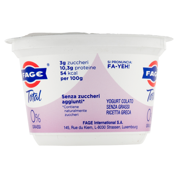 Fage Total 0% Grassi 150 g