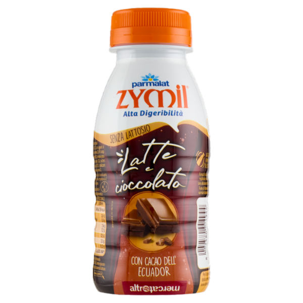Zymil Alta Digeribilità Senza Lattosio Latte e cioccolato con Cacao dell'Ecuador altromercato 250 ml