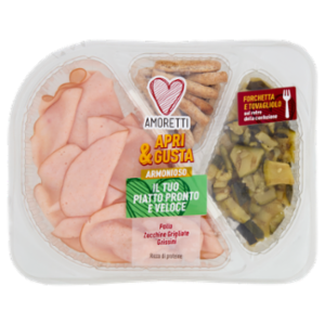 Amoretti Apri & Gusta Armonioso Pollo, Zucchine Grigliate, Grissini 165 g
