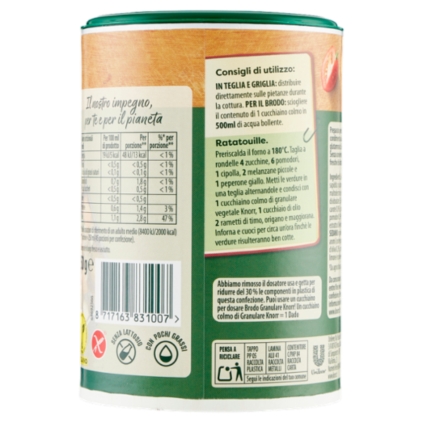 Knorr Brodo Granulare Vegetale 250 g