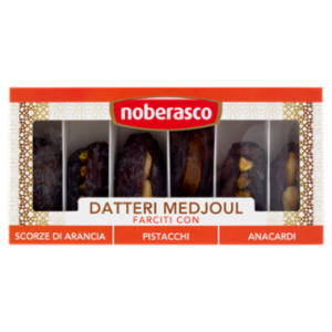 Noberasco Datteri Medjoul Farciti Con Scorze D'Arancia, Pistacchi, Anacardi 125 g