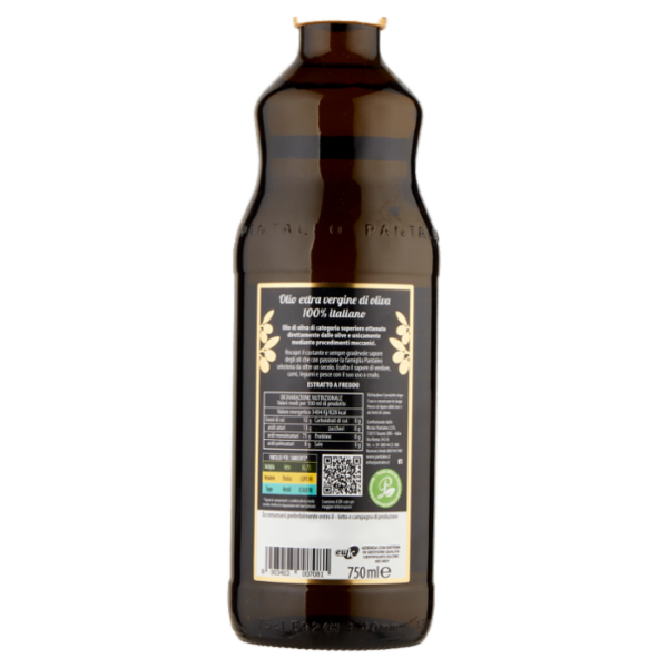 Pantaleo Olio extra vergine di oliva 100% italiano 750 ml