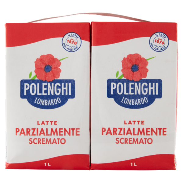 Polenghi Lombardo Latte Parzialmente Scremato 4 x 1 L