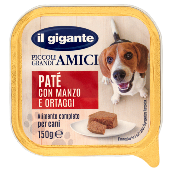 IL GIGANTE Piccoli Grandi Amici Paté con Manzo e Ortaggi 150 g