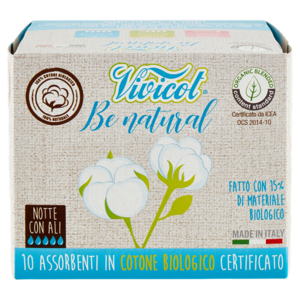 Vivicot Be natural Notte con Ali 10 pz