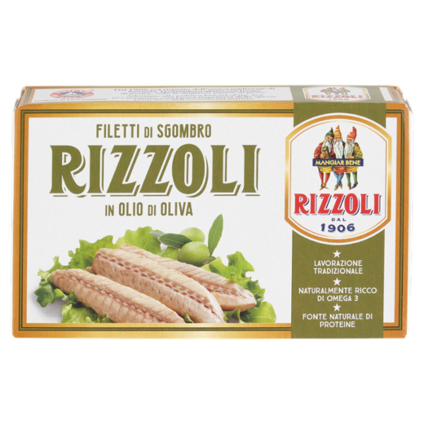 Rizzoli Filetti di Sgombro in Olio di Oliva 90 g