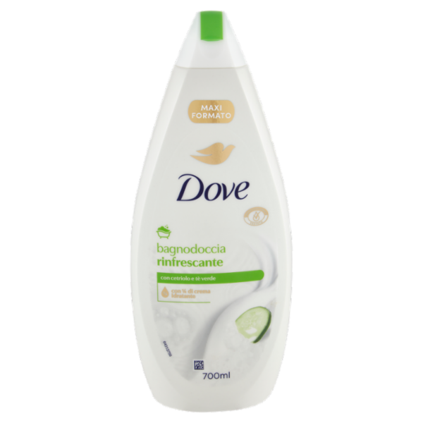 Dove bagnodoccia rinfrescante con cetriolo e tè verde 700 ml