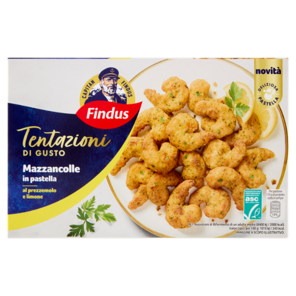 Capitan Findus Tentazioni di Gusto Mazzancolle in Pastella 220 g