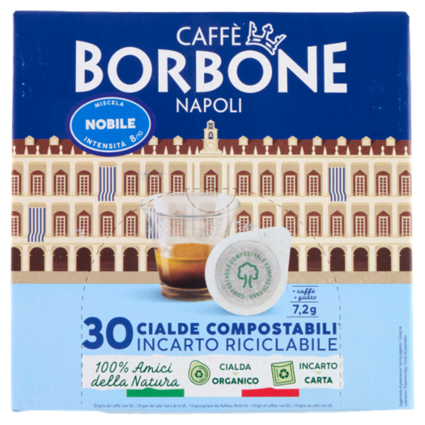 Caffè Borbone Miscela Nobile Cialde Compostabili* 30 x 7,2 g