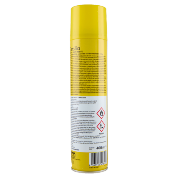 Consilia Insetticida Spray Contro Scarafaggi, Formiche e Insetti Striscianti 400 ml