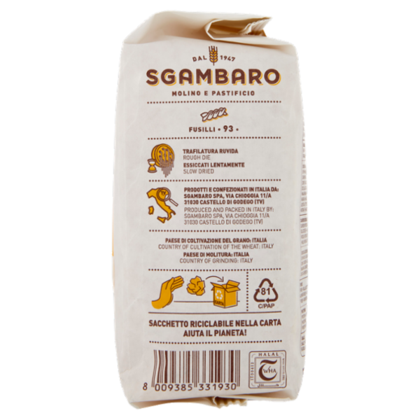 Sgambaro Fusilli N°93 500 g
