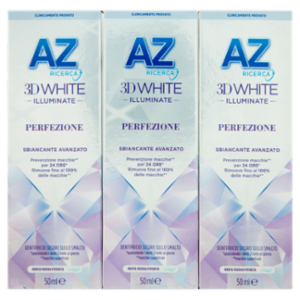 AZ Ricerca Dentifricio 3D White Illuminate Perfezione Sbiancante Avanzato 3 x 50 Ml