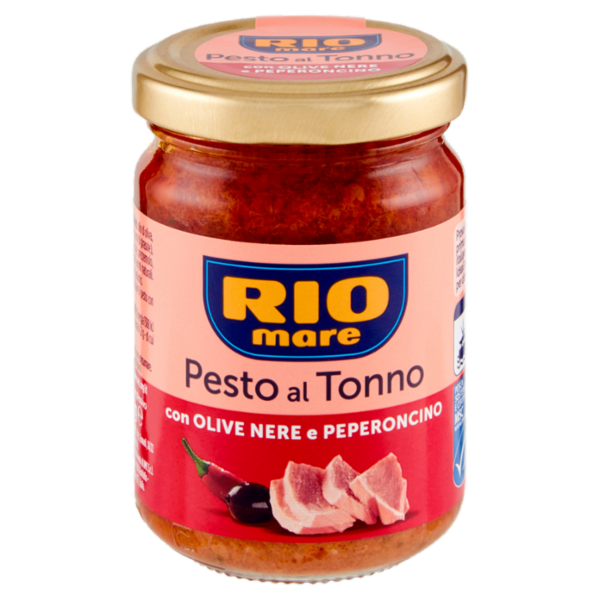 Rio mare Pesto al Tonno con Olive Nere e Peperoncino 130 g