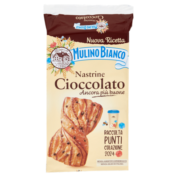 Mulino Bianco Nastrine Merenda Cioccolato Senza Additivi Conservanti 6 pezzi 240g
