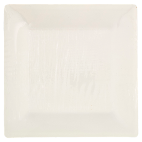 Consilia Piatti Quadrati in Fibra Vegetale Bianchi Maxi 26x26 cm 15 pezzi