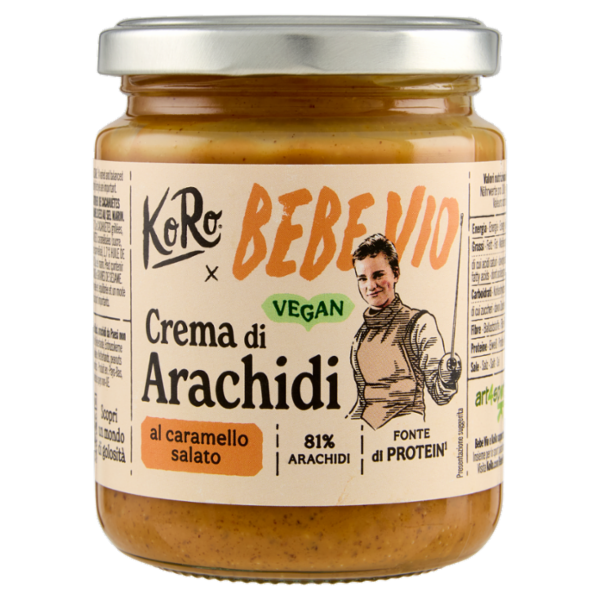 KoRo x Bebe Vio Crema di Arachidi al caramello salato 250 g