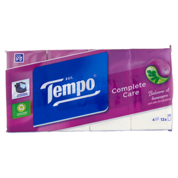 Tempo Complete Care Fazzoletti 4 veli 12 pz