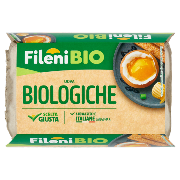 Fileni Bio Uova Biologiche 6 Uova Fresche 320 g