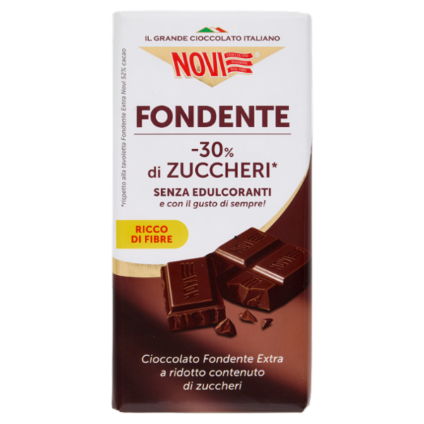 Novi Fondente -30% di Zuccheri* 100 g