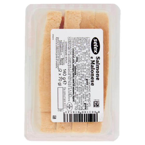 Selex Tramezzini Farciti Salmone Affumicato e Maionese 2x70 g